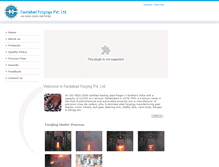 Tablet Screenshot of faridabadforgings.com